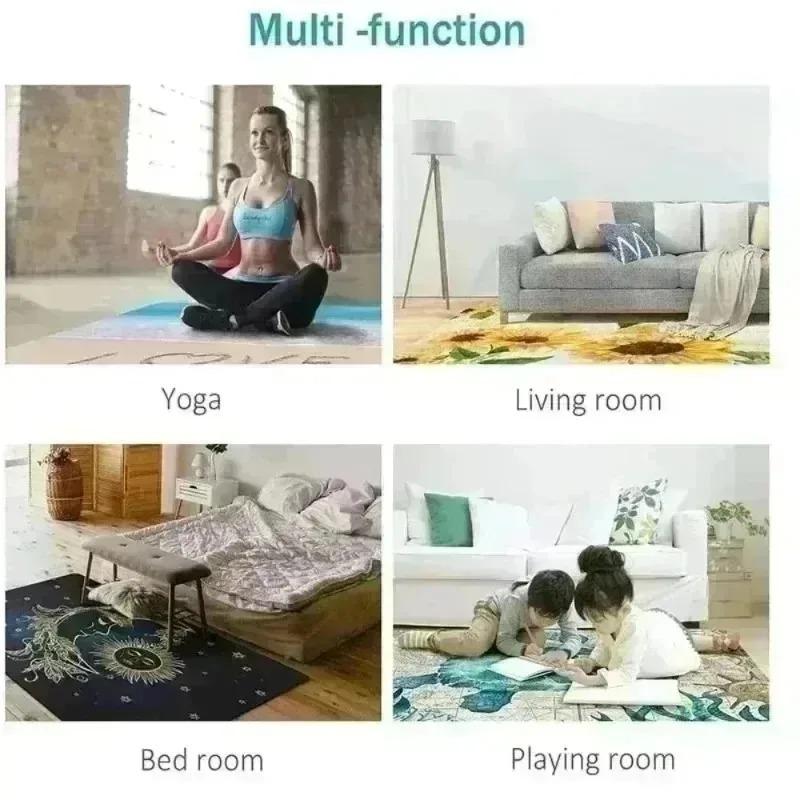 Dollar Bill Carpet Rug Gold Black Luxury Creative Modern Non-Slip Durable Home Decoration Bedroom Living Room Studio Floor Mat