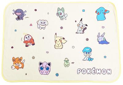 MORIPiLO Morishita Lap Blanket Pokemon Pikachu Yellow 70x100cm Half Blanket Pokemon Character Goods 4621253
