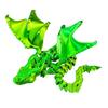 Ornement de dragon imprimé en 3D, dragon articulé avec ailes, jouet flexible anti-stress pour adultes, décoration de bureau à domicile