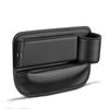 Car Seat Trough Storage Box, Multifunctional Car Leather Cup Holder Universal Seat Organizer for