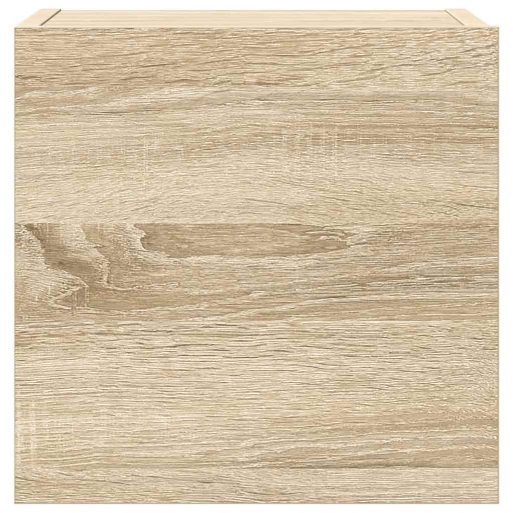 7 piece TV cabinet set Sonoma oak effect particleboard