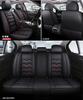 Universelle Schwarze Rote Atmungsaktive Abriebfeste PU-Leder 6D Auto-Styling Auto Autositzbezüge