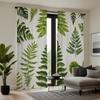2pcs HD Southeast Asia Rainforest Green Leaf Curtain Green Tie Digital Printed Curtain Home Decoration Style Decorate Living