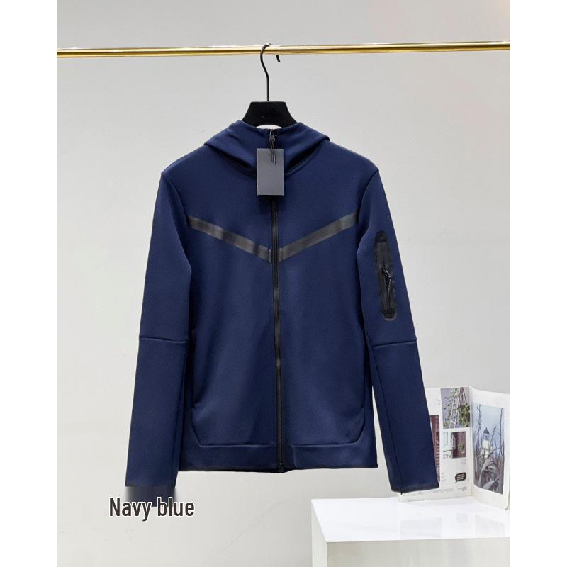 "Men's Cotton Air Layer Hooded Zipper Cardigan Jacket - 2024 Spring/Autumn Casual Coat"