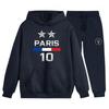 Jogging survêtement enfant inspiré Paris 2 etoiles bleu marine 'Nouveauté' - Bleu