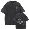 T-shirt Rétro Chainsaw Man Anime T-shirt Motif Diable T-shirt Mode Décontractée pour Hommes et Femmes