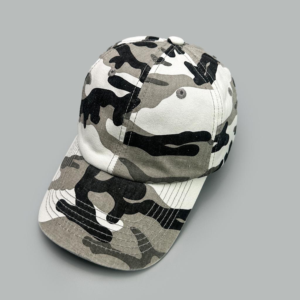 American Retro Camouflage Baseball Cap Men'S And Women'S Sunshade Outdoor Tactical Soft Top Retro Washed Cap