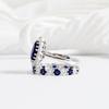 Sapphire Ring, Niche Ladies Ring Internet Celebrity Jewelry