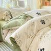 Double Yarn Four-piece Set, Bed Sheet Quilt Cover, Quilt Cover, Dormitory Three-piece Set