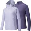 Simple Hooded Versatile Casual Three-In-One Windproof Warm Jacket Women Jacket 162540623-1