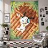 Wall TapestrySnoopy Peanuts Art Hanging Cloth Decorative Background Cover for Room Decoration