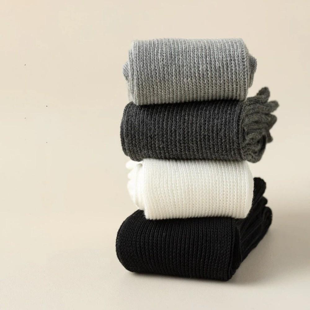 Soft Women's Long Socks Solid Color Two-Toed Sock Comfortable Split Toe Socks  Autumn