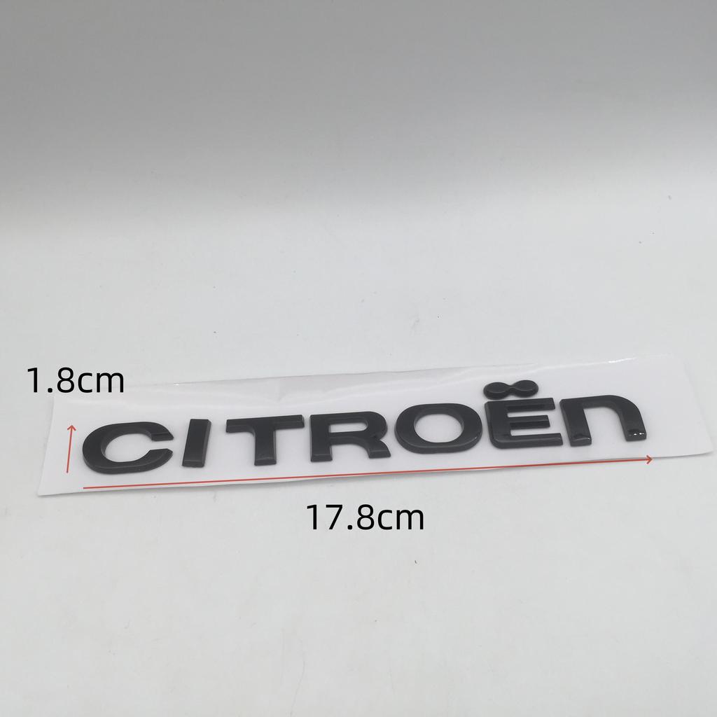 1pcs 3D ABS for Citroen C2 C4 Car Letters Front Hood Emblem Bonnet Sticker Rear Tail Trunk Badge Decal Styling Auto Accessories