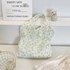 Floral Pattern Tote Bag With Soft Polyester Material For Daily Casual Use