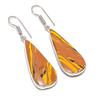 Boucle d'oreille Bijoux en Argent Sterling 925 Faits à la Main Calcite Arc-en-ciel 2,01" f3V00