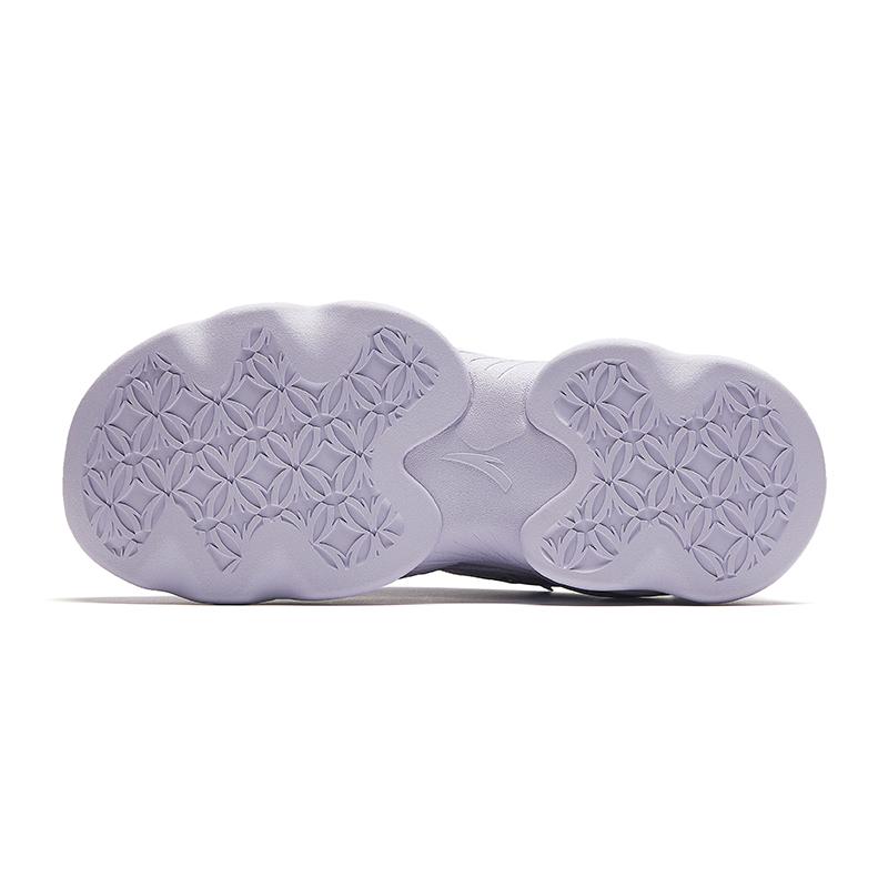 Anta Nut Platform Slip Resistant, Abrasion Resistant, Height Increasing Low top Casual Shoes Women's Light Purple 922418885-3