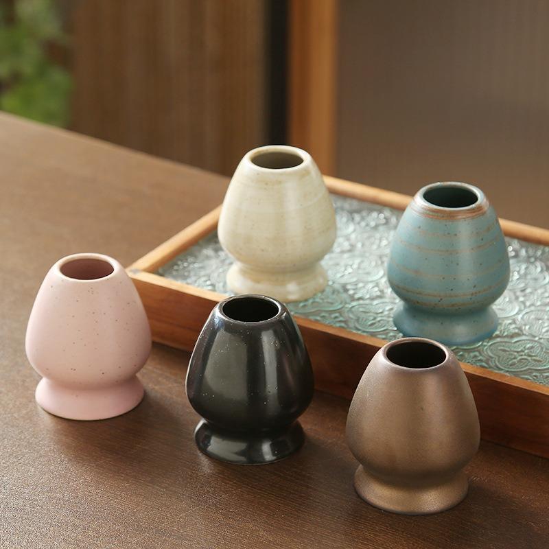 4PCS Japanese Matcha Tea Set Bamboo Matcha Whisk Teaspoon Ceramic Matcha Bowl Tea-making Tools Accessories CJTZ005
