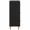 Sideboard in Black Oak Look 34.5 x 34 x 90 cm Engineered Wood