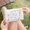 Temperament Elegant Flower Embroidered Small Square Bag Spring and Summer 2025 Women's Chain Shoulder Messenger Bag Mobile Phone Bag