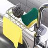 1pc Kitchen Faucet Rack, Sponge Holder, Sink Caddy Organizer, Hanging Caddy Drainer Rack, Stainless Steel Storage Rack For Sponge, Soap
