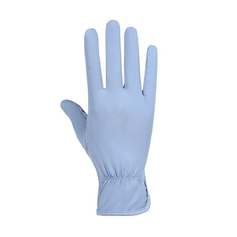 Sunscreen Gloves for Women In Summer Outdoor Cycling and Driving Sunshade Cool Breathable Thin Full Finger Touch Screen Gloves