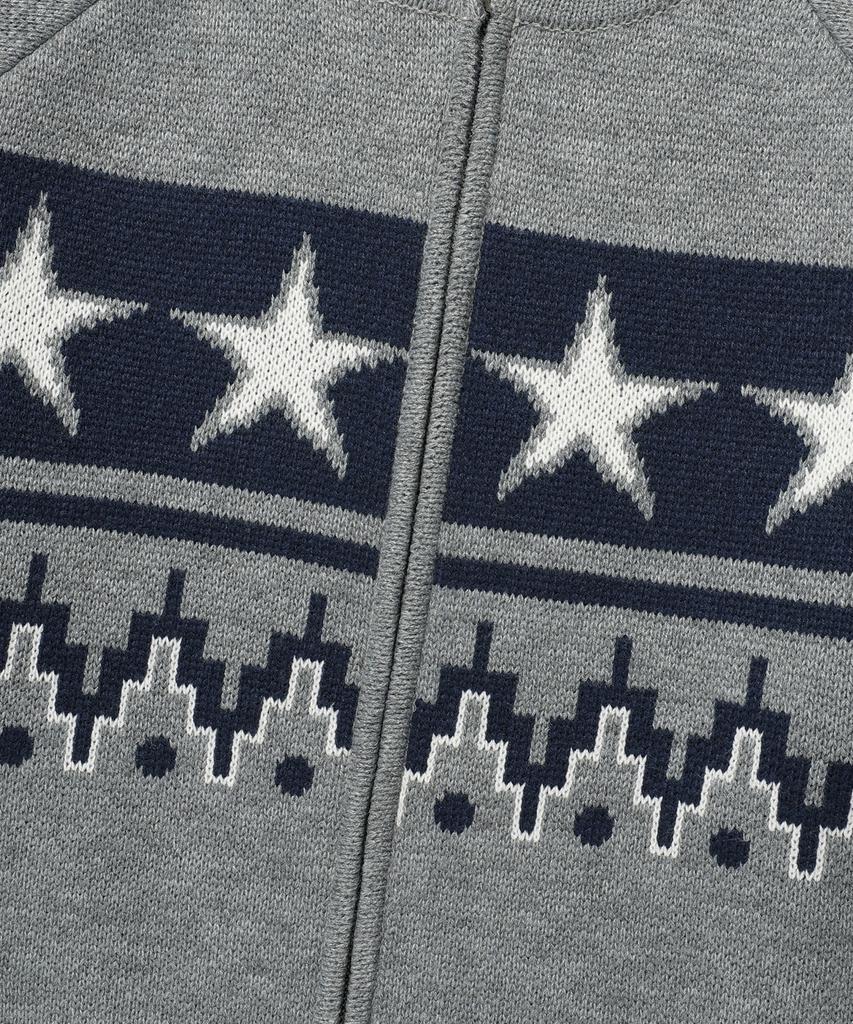ISTKUNST Star Cowichan Knit Cardigan_Grey(Ik2Ffmk680A)