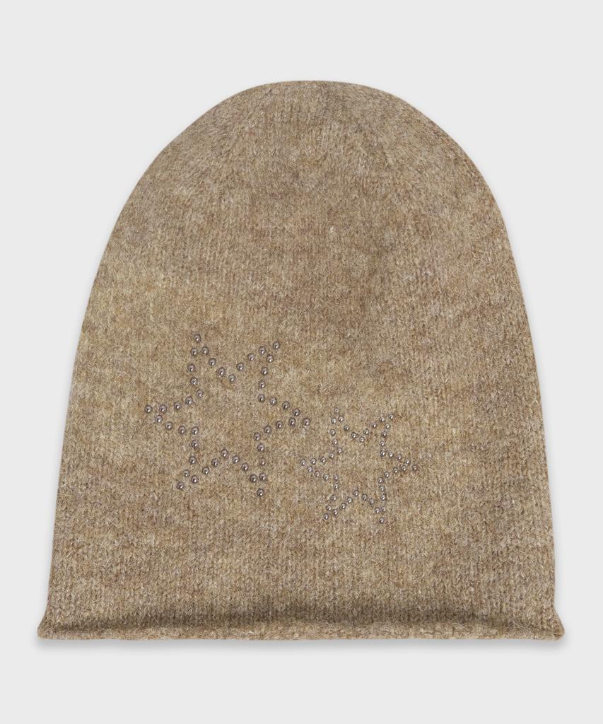CHICKS Starfish Studded Beanie Black