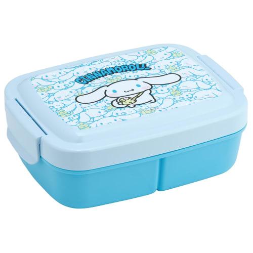 Skater Kids' Dome-Shaped Lunch Box with Integrated Divider, 840ml, Cinnamoroll, Ushirou and Shiro, Sanrio, Made In Japan, P8467534