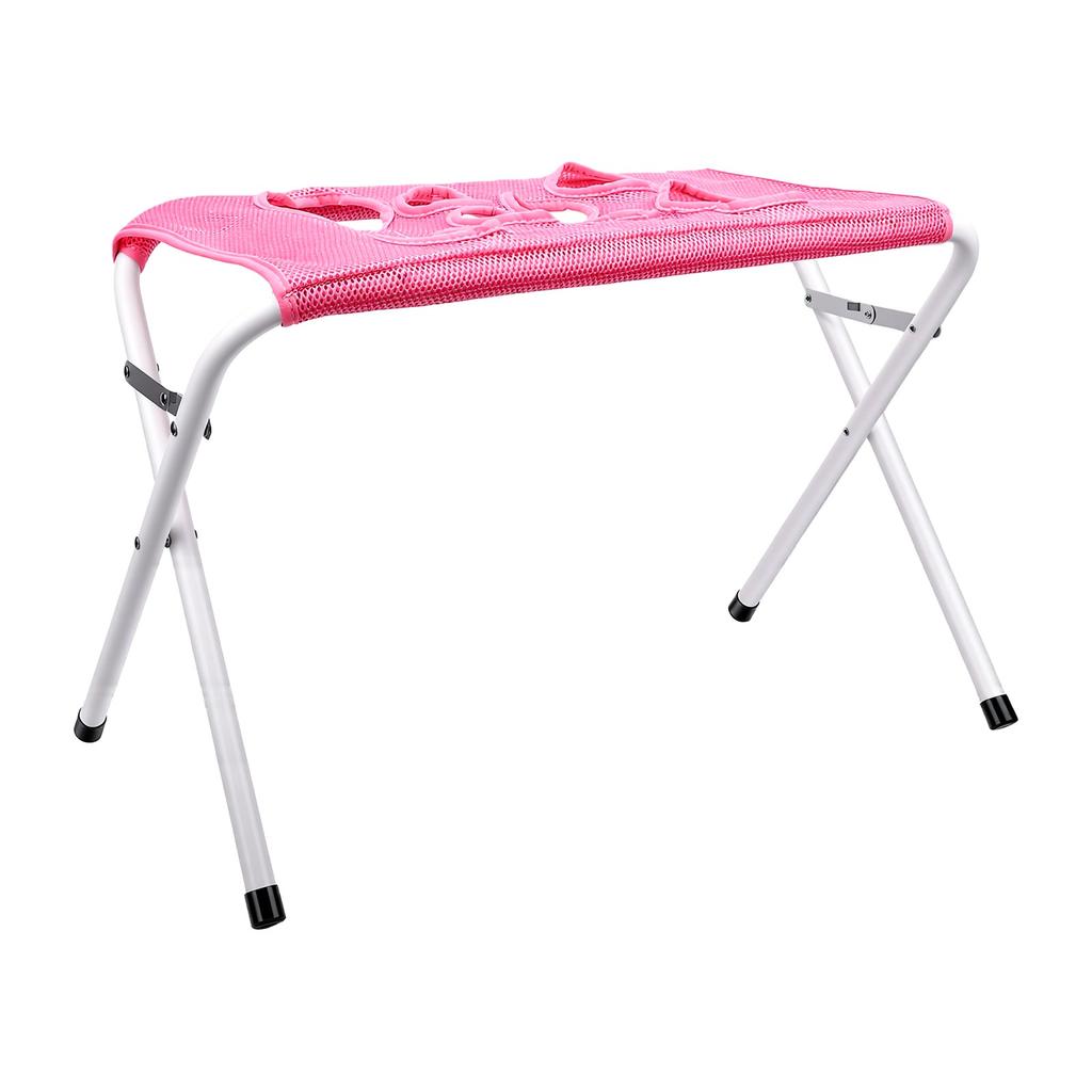 Pet Grooming Hammock with Stand Dog Foldable Bathing 8 Holes Stand Table Pet Cleaning Fixing Stand