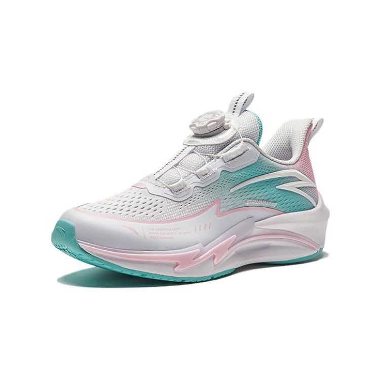 Anta Kinderen Hailang Lite Comfortabel Veelzijdig Lichtgewicht Ademend Lage Top Hardloopschoenen Kinderen Hardloopschoenen Wit Roze Groen 322415503-1
