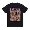 Britney Spears Módní Estetika Grafické Tričko Pánské Dámské Bavlněná Trička Harajuku Vintage Krátký Rukáv Tričko Oversized