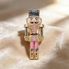 Nutcracker Cartoon Enamel Brooch Pin 1Pcs Unisex Trendy Accessory for Women Christmas Party Backpack Decor
