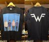 T-shirt Unisex a maniche corte nera Weezer anni '90 Stampa su 2 lati Stile Classico T-shirt Unisex