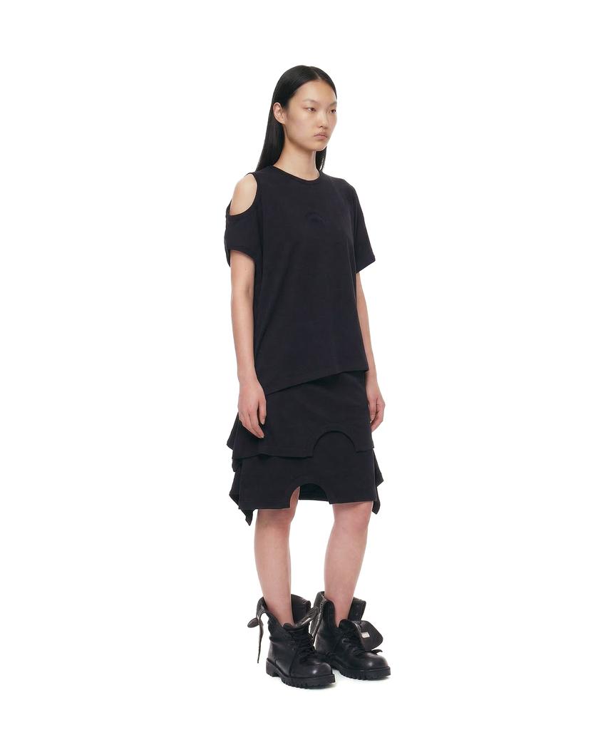 Trunk Project Upside-Down Midi Skirt_Black