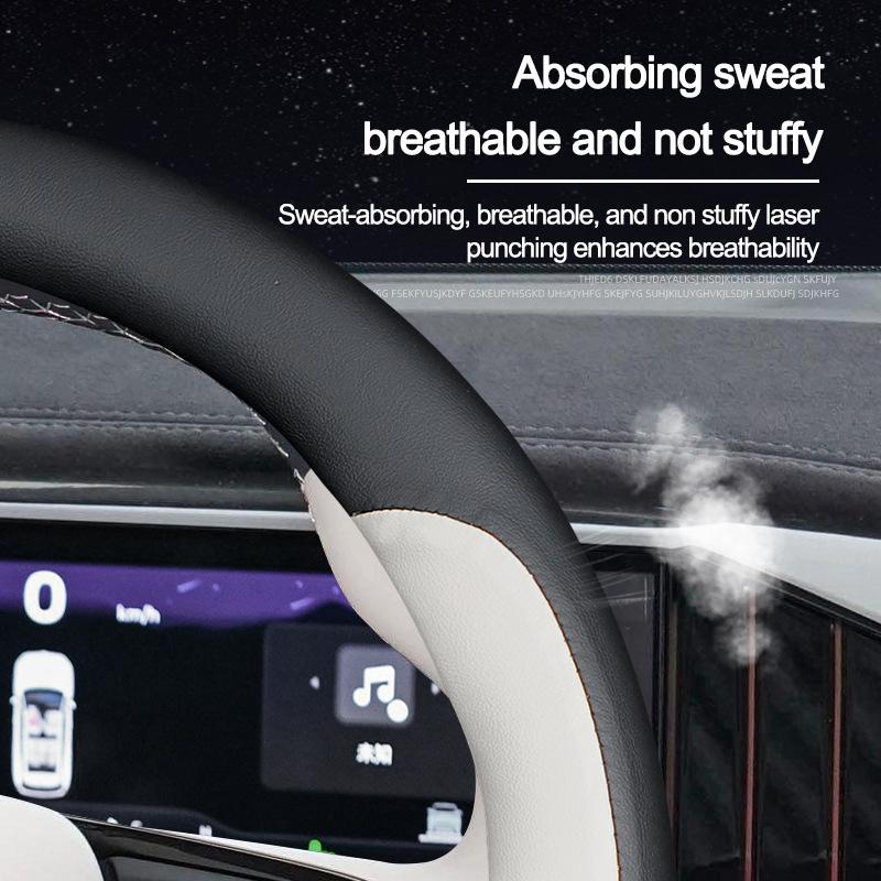 Braid on Car Auto Steering Wheel Cover for Changan Chana UNI-V UNI-K Lamore CS55plus 2th Gen 2026 2026 Wrap Protector Holder