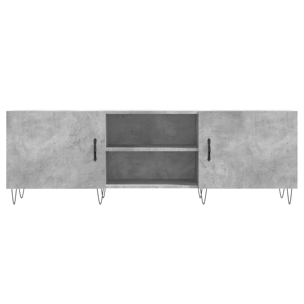 TV Stand Concrete Grey 150 X 30 X 50 Cm Particleboard
