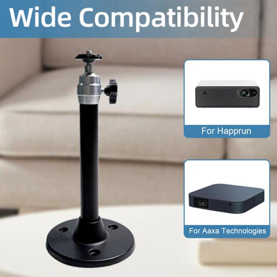 Projector Bracket High Stability Easy To Install 360-Degree Rotatable Ceiling Wall