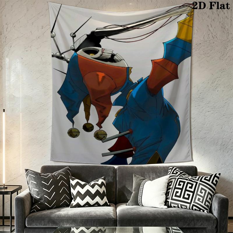 Poppy Playtime Wall Tapestry Aesthetic Wall Hanging Printed Fabric Blanket Decorative Tapestries for Bedroom Living Room Home Decor