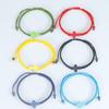 Bohemian Solid Color Cross Bracelet - Adjustable Ethnic Style for Couples