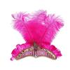 Elegant Sequin Feather Headband Exquisite Stage Performance Hair Accessories  Showgirl