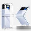 Shockproof Reinforced Corner Transparent Case For Samsung Galaxy Z Flip 4 Flip4 5g Hard Plastic Hinge Protective Cover