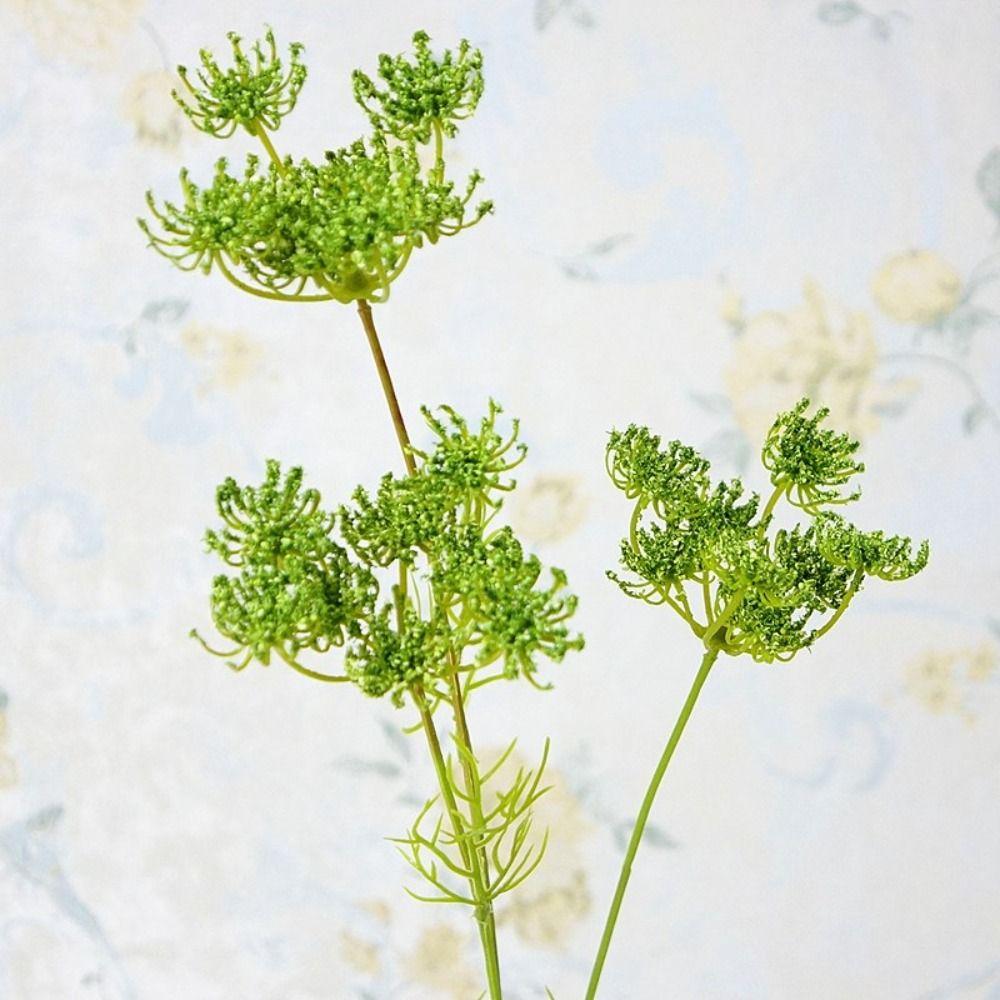 Floral Art Plastic Artificial Lace Flower Flexible Handmade Lace Flowers Non-fading 3 Heads Lace Flower Bouquet Party