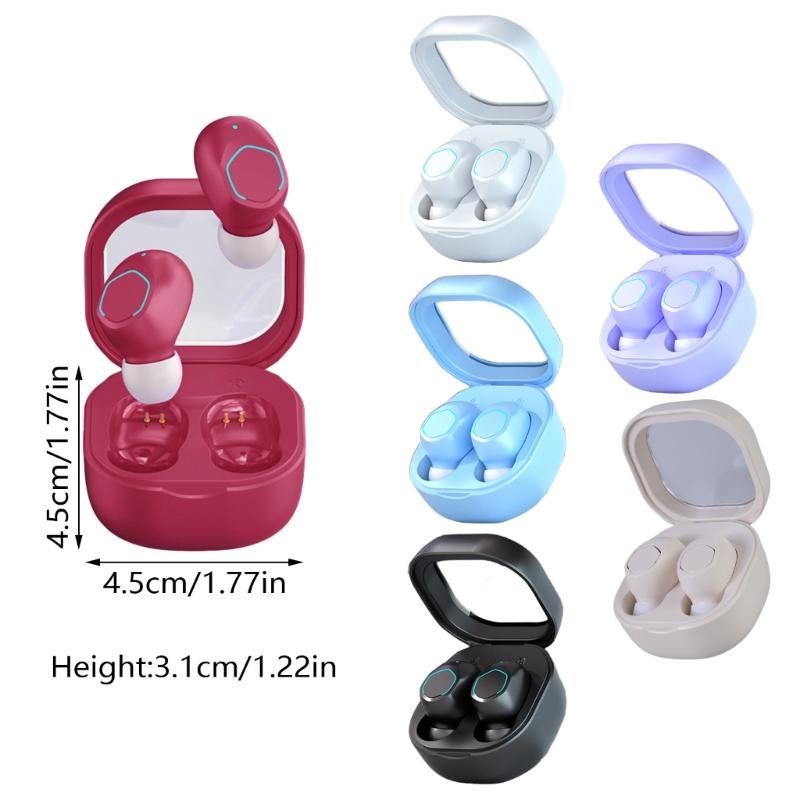 Headphone Bluetooth-compatible Wireless Earbuds Noise Cancelling Microphone Bass Stereo Earbuds Earphones for Phone