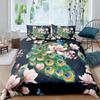 3D Animal Series Bedding Set Peacock Feather Quilt Cover and Pillow Case 2/3 Pieces AU/DE/US Full Size Washable Home Decoration
