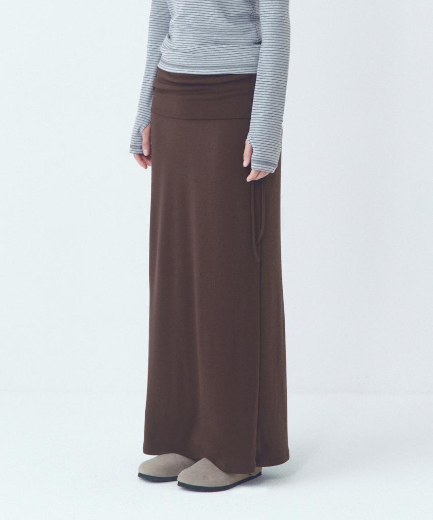 Cita Every Day Comfort Long Skirt (Fw)_Cts623(Brown)