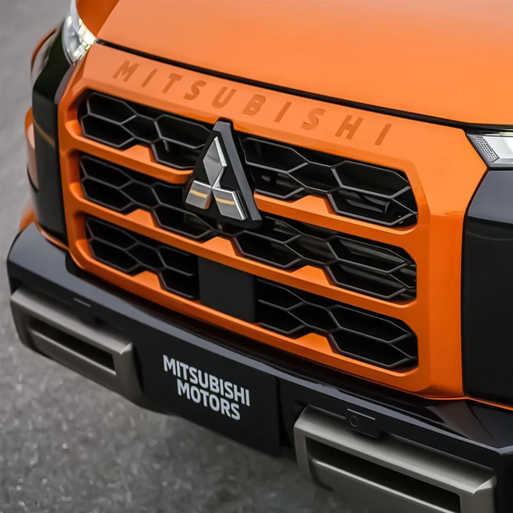 1pc ABS Car Logo Front Grille Rear Trunk Emblem Steering Wheel Sticker For Mitsubishi Pajero Outlander XL Montero Lancer Triton