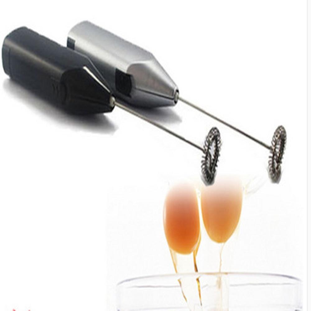 1 Pcs Handheld Stainless Steel Milk Frother Foaming Blender Espresso Cappucino Latte Maker Battery Operated Beater Stirrer