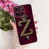 For Honor X7C Royal Crown Initial Letter Couple Phone Case For Honor X7c ALT-LX2 Soft Silicone TPU Cases Bumpers