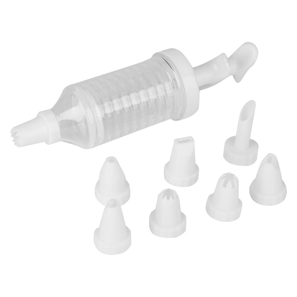 Cupcake Injector/Decoratiespuit Set, Taartpen Dessert Decoratie Spuit Cilinder 8-Delige Set