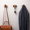 Wood Wall Hook Natural Wooden Wall Mounted Coat Hanger Rustic Heavy Duty Entryway Hat Hook for Hanging Purse Towels Clothes Backpack